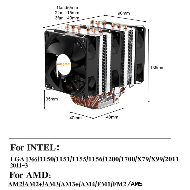 6-трубный воздушный кулер для  – обзор и цена Air Cooler Cpu
